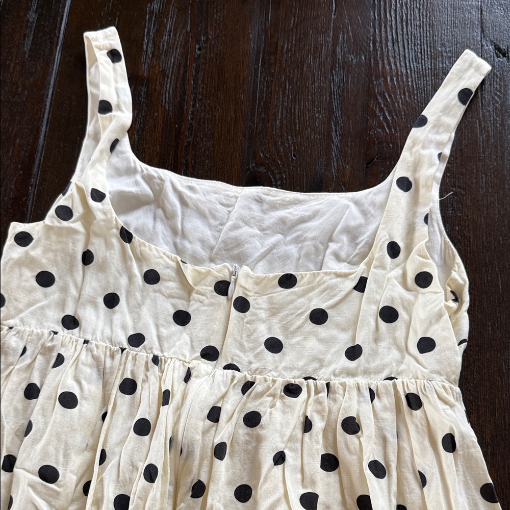 Storia Cream Sundress with Black Polka Dots - Picture 5 of 9